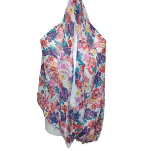 Floral Multicolor Infiniti Scarf